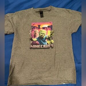 Minecraft shirt kids medium